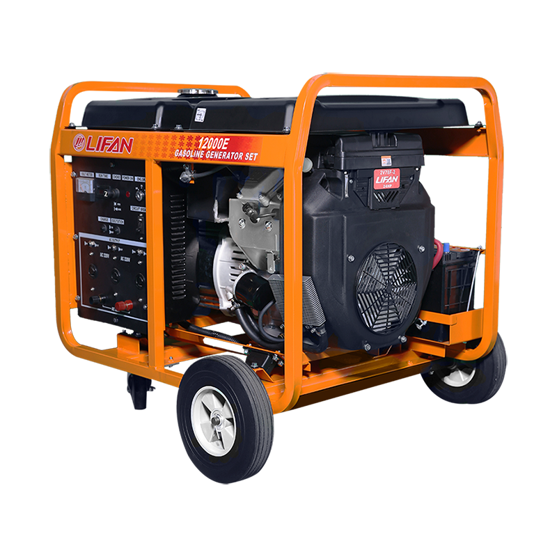 Generador industrial LIFAN 12000E con ruedas y chasis tubular